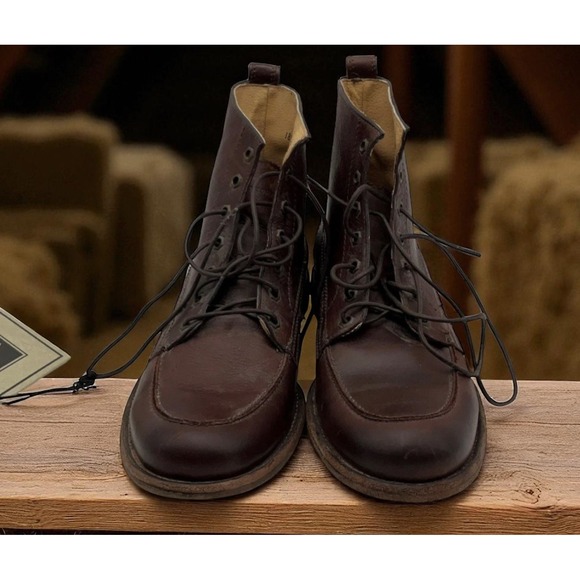 🔥Frye Mens 🤑Phillip 87901 Brown Leather Lace-Up Ankle Chukka Boots  9.5D‎ $318 - Picture 2 of 7